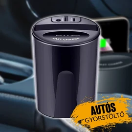 Pohár alakú autós gyorstöltő X9