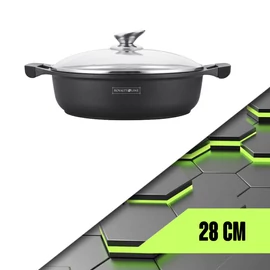 Royalty Line serpenyő üveg fedővel márvány bevonattal RL-BR28ML