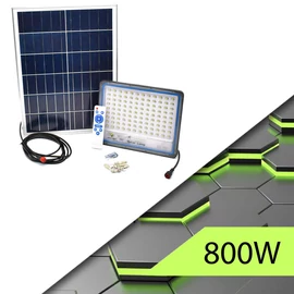 Jortan napelemes LED lámpa távirányítóval 800W JTBS800W