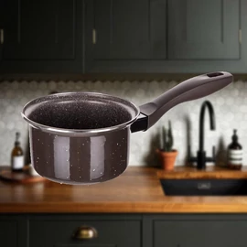 BANQUET Rozsadamentes nyeles lábas GRANITE DARK BROWN 14 x 6,5 cm 13702001