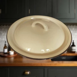 BANQUET Zománcozott fedő 20 cm bézs 13701023