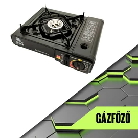 Hordozható gázfőző külső csatlakozó nélküli