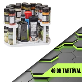 Spice Spinner - Forgatható fűszertartó állvány, 40 db fűszernek