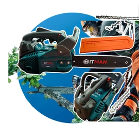 HITMAN egykezes benzines láncfűrész HT/CHS-41X