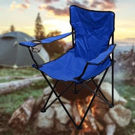 Kempingszék BARI összecsukható kék 13448