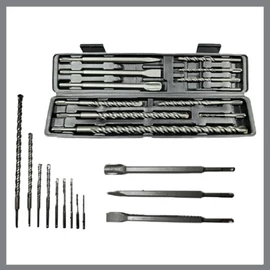 Haina SDS Plus fúrószár és vésőszár betonfúró betonvéső készlet 12 részes HB-6737