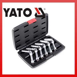 YATO GYERTYAKULCS KÉSZLET 6 RÉSZES CSUKLÓS CRV 3/8