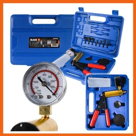 BLACK kézi nyomásmérős, vákuumos fék légtelenítő készlet- 16259