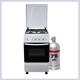 Hunor PB gázpalackos gáztűzhely, fehér, 50x60cm (FS5401MXZW LPG)  KENT-TUZ-007
