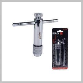 BLACK menetfúró hajtóvas M3-M8 85mm, irányváltós – 37011