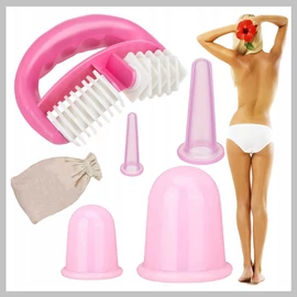 Szilikon köpölyöző szett testmasszírozó 24387