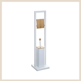 Wc papír tartó és WC kefe készlet matt fehér ZTN160926A