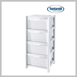 Tontarelli 4 fiókos komód szekrény  fehér ZT-8025647C112