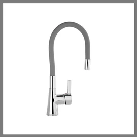 Mosogató csaptelep világosszürke flexibilis csővel TO-75710