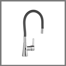 Mosogató csaptelep sötétszürke flexibilis csővel TO-75711