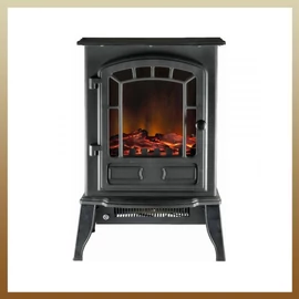 Panorámás fekete kandalló 2000w FKK15