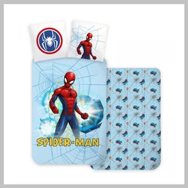 Spiderman Light Blue gyerek ágyneműhuzat 100×135 cm BRM017467