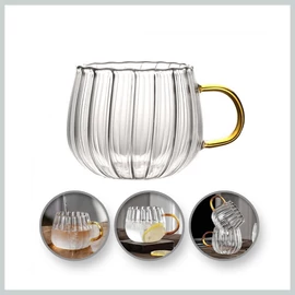 Tulips GOLD Hullámos Falu és Arany Fülű Csésze, 400 ml SZK84