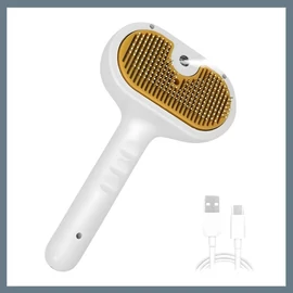 3 az 1-ben kefe vízgőzzel, házikedvencek szőrének ápolásáhozPETKEFE1