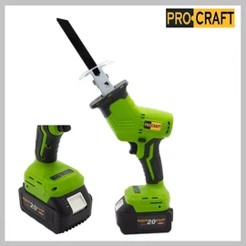 Procraft vezeték nélküli dugattyús fűrész 20V  PSS18 