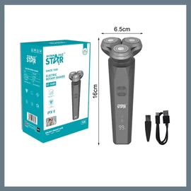 Winning Star dupla gyűrűs  3 pengés elektromos borotva forgófejes rendszerrel ST-5685