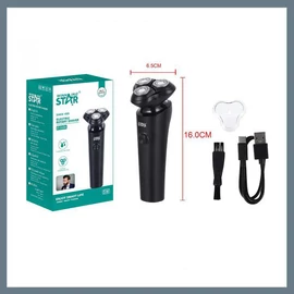 Winning Star elektromos borotva, vezeték nélküli, USB-vel újratölthető, vízálló, 3 forgatható penge ST-5686