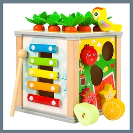 Kruzzel 22566 Fa oktatókocka gyermekeknek
00022566