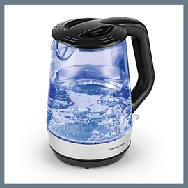 Maxx-World GourmetMaxx Üveg Vízforraló Rozsdamentesacél Fekete 1,7L 2200W DS11330-L