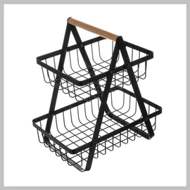 Ruhhy kétszintes zöldség/gyümölcs kosár 24265