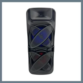 Bluetooth hangszóró digitális kijelzővel, vezetékes mikrofonnal és távirányítóval QL-8806