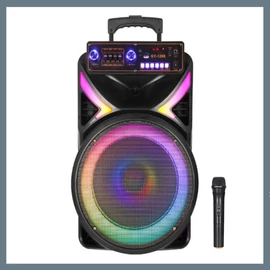 Hordozható Bluetooth hangszóró vezeték nélküli mikrofonnal GY-1208