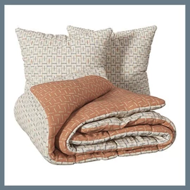 Mintás ágyneműhuzat garnitúra - Posei 240x220, bézs 209029