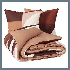 Mintás ágyneműhuzat garnitúra - Tatia 240x220, terrakotta 209033