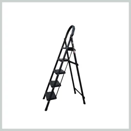 5 fokos háztartási létra, fekete SLH1398