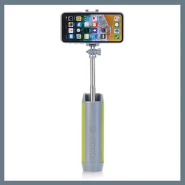 5 az 1-ben Mini Vezeték Nélküli Bluetooth Szelfibot, Állvány, Hangszóró, Zseblámpa és Power Bank SLFB1