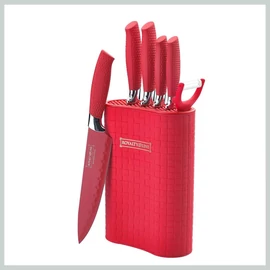 Royalty Line RL-6MSTR Tapadásmentes késkészlet piros