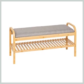 4 személyes bézs színű cipőtároló és pad 209310