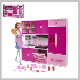 Játákkonyha babával világít, hangok KX6783