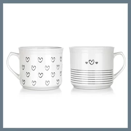 BANQUET Nagy rusztikus kerámia bögre 660 ml, vegyes minták 60322842