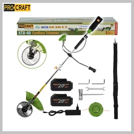 PROCRAFT Akkumulátoros bozótvágó szett ATA-40C