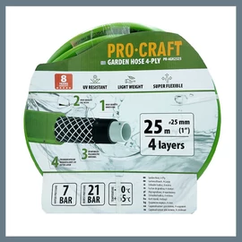 ProCraft Zöld kerti tömlő 25m PR-4GH2525