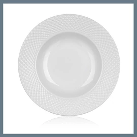 BANQUET DIAMOND LINE mély kerámia tányér, 22,2 cm, fehér 60322120