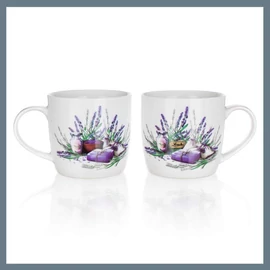 BANQUET Kerámia bögre készlet LEVENDULA 360 ml, 2 db 60JG007