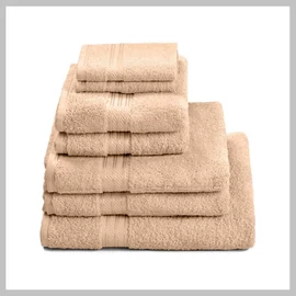 7 részes pamut törölköző szett - 3 különböző méret, vidám színek