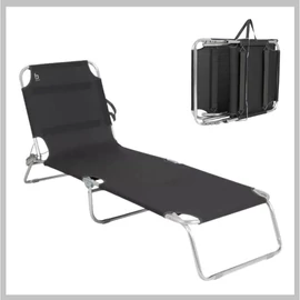 Bo-Camp Florence összecsukható napágy, antracit, 189 cm 8712013044804