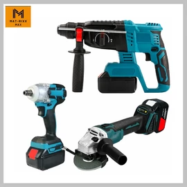 MAT-RIXX Max 3 Részes Kombinált Szerszámkészlet 2 akkuval AMT-35