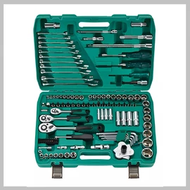 NEW Tools 121 részes dugókulcs és szerszámkészlet 1/2" 1/4" 3/8" NT-121