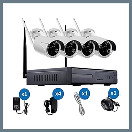 Wifis 4 kamerás megfigyelő rendszer