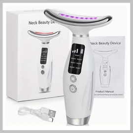 7 színű nagyfrekvenciás hordozható arcmasszírozó – USB tölthető, otthoni spa eszköz – QN430993