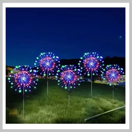 Napelemes kültéri LED lámpa – 60 LED, 8 világítási mód, IP65 vízálló – WB282083